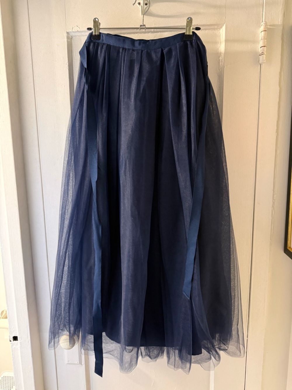 J. Crew Navy Maxi Tulle Skirt